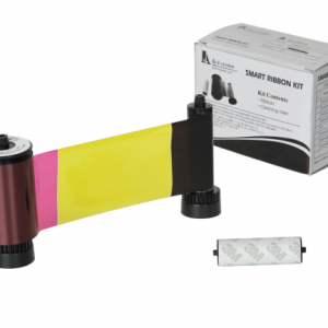 SMART 30/50 YMCKO FULL COLOUR PRINTER RIBBON WITH CLEANING ROLLER - 250 PRINTS